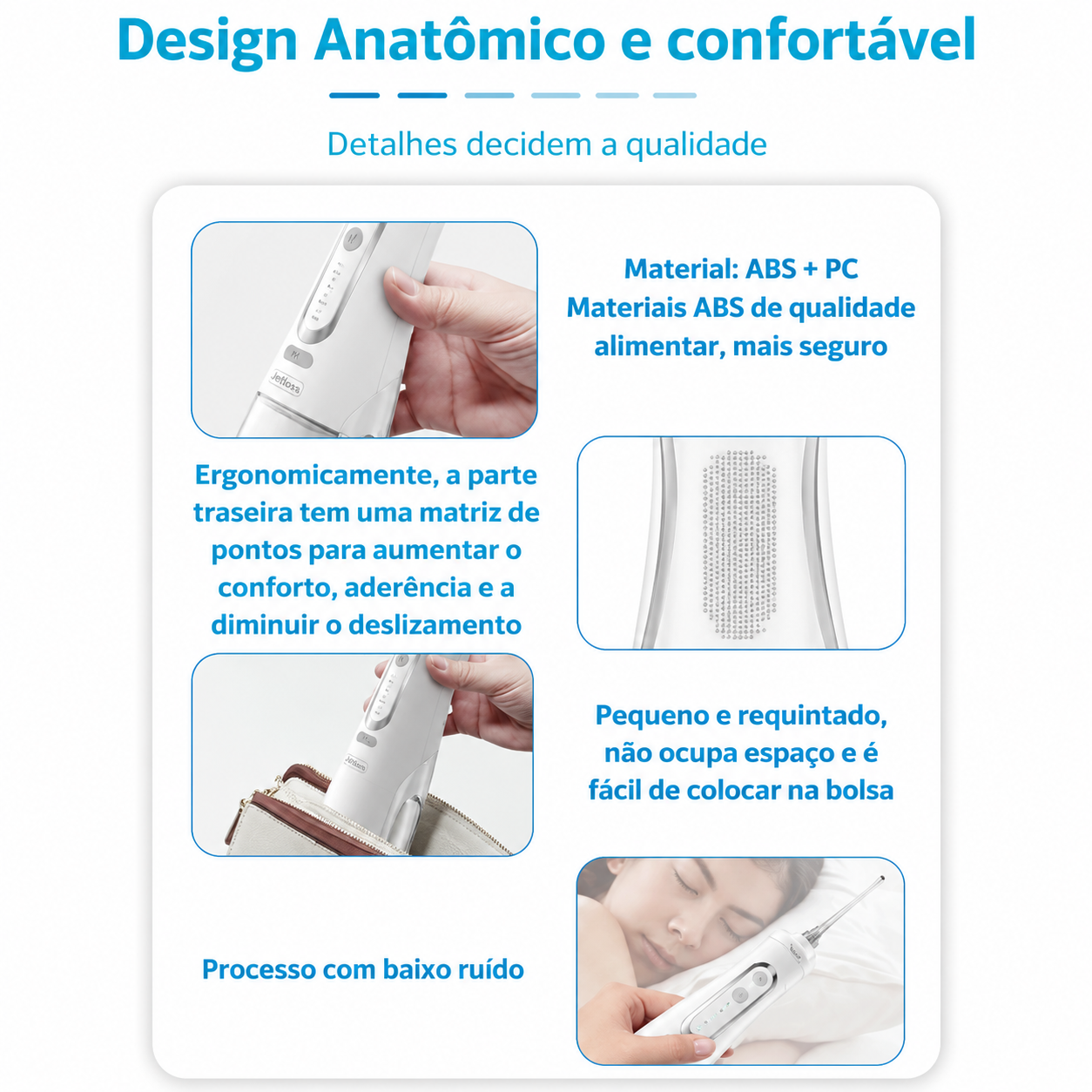jato de agua para limpeza de dente